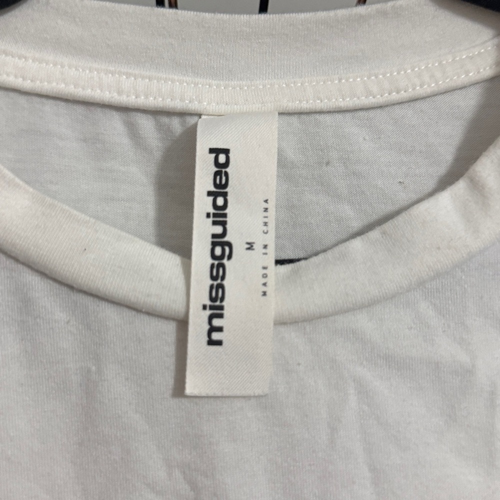 Missguided White Crop Top - Picture 2 of 4